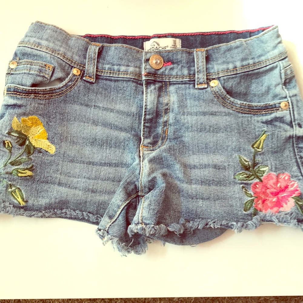 Girls floral shorts